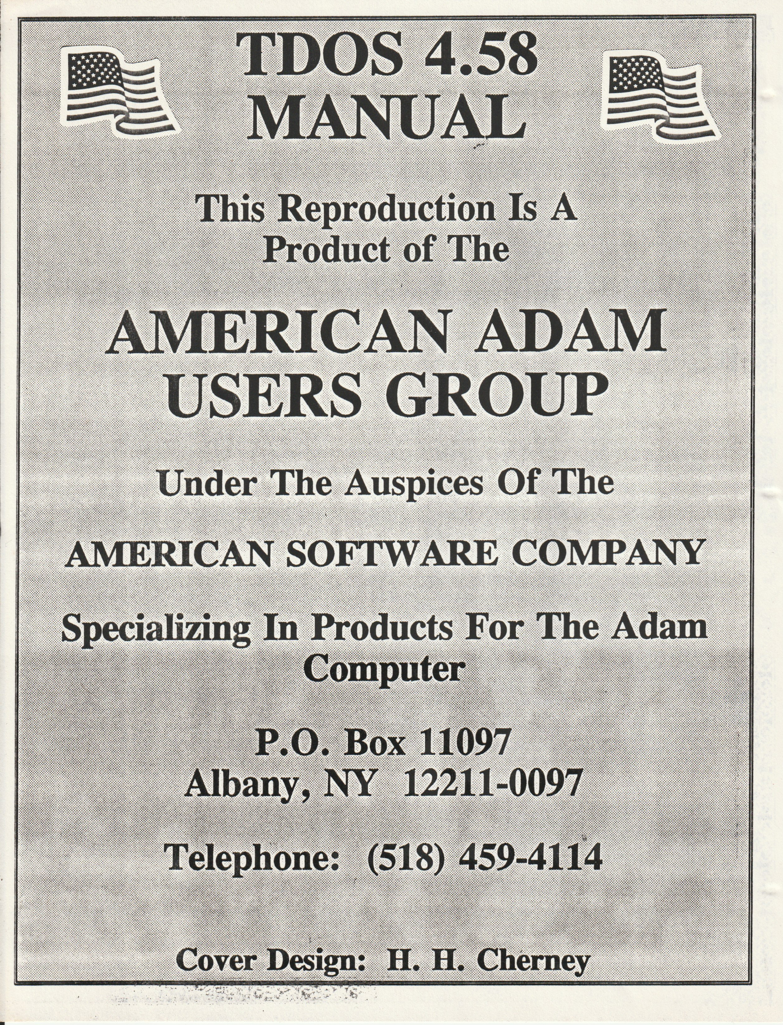 Early TDOS Programmers Manual